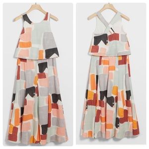 Anthropologie moglea aria mosaic skirt set